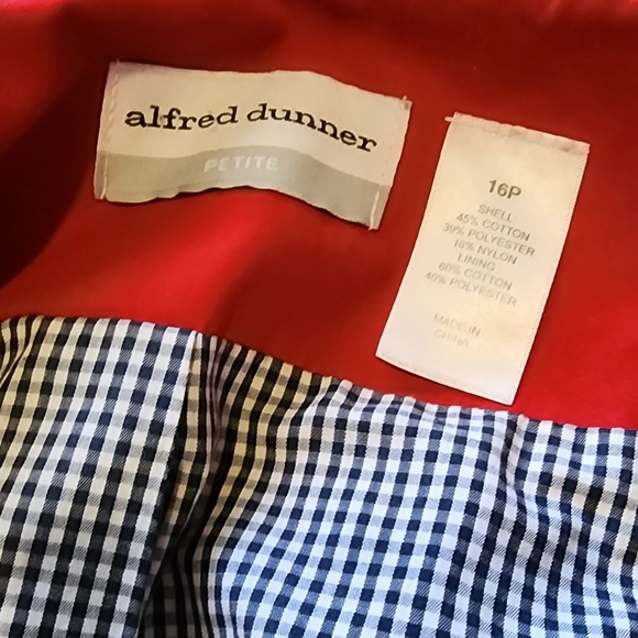 Alfred Dunner Red Toggle Jacket - Picture 4 of 5
